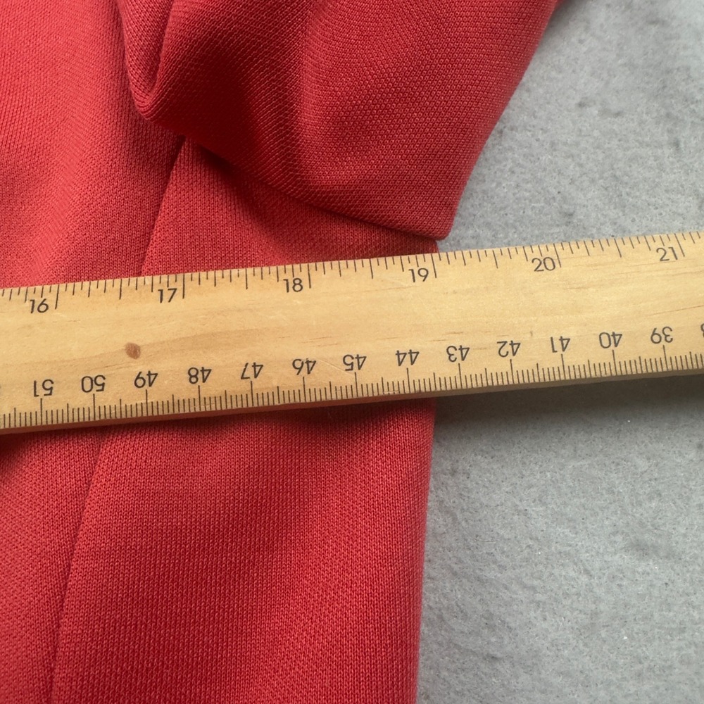 Vintage Ann Murray Red Wool Jacket Womens Cropped Button Front Lined Coat - Picture 9 of 16